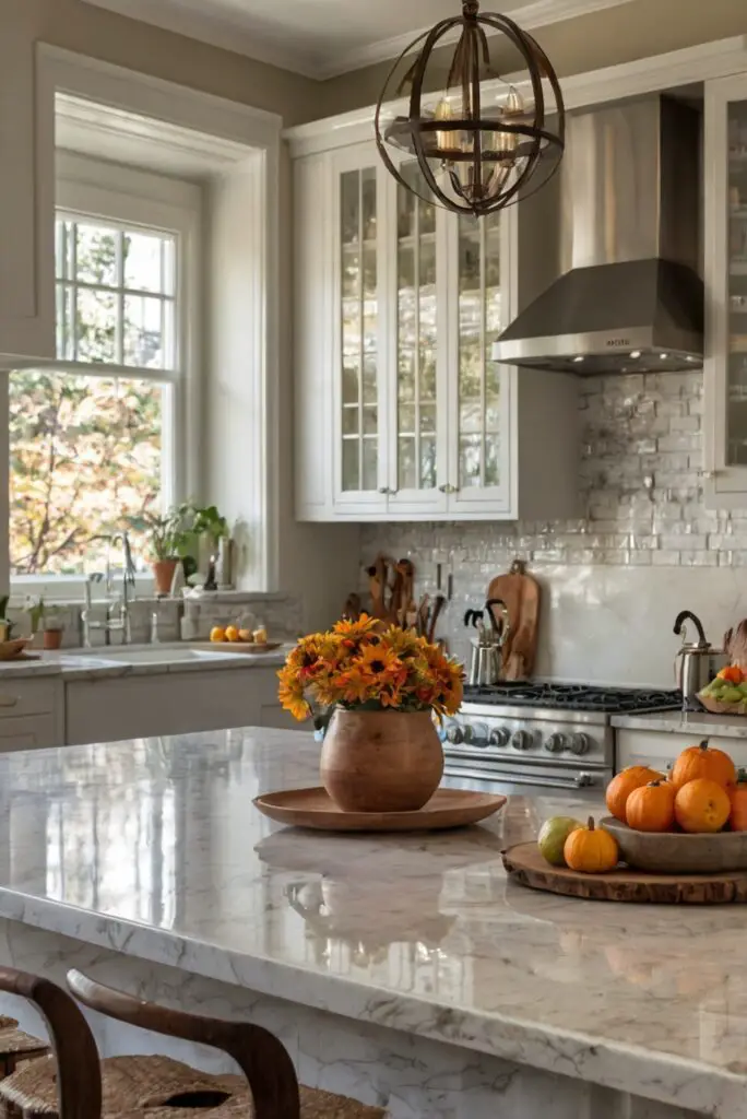 Fall kitchen decor, stylish kitchen decor, modern kitchen decorations, luxury kitchen accessories, chic kitchen designs