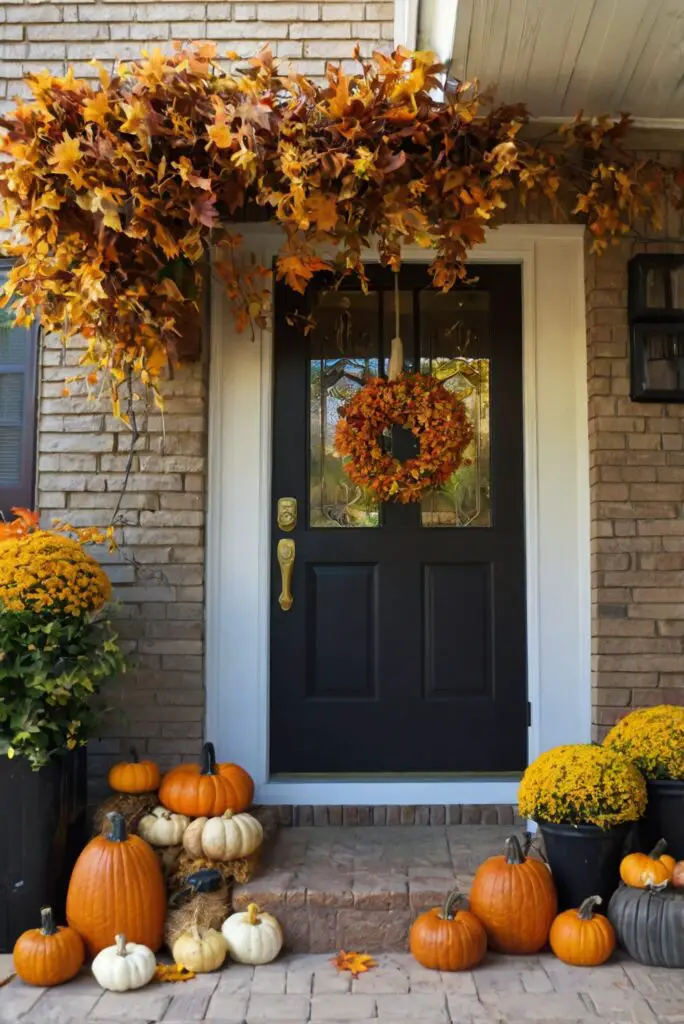 Stunning Fall Porch Decor, Fall Porch Decorating Ideas, Autumn Porch Inspiration, Outdoor Fall Decor, Fall Front Porch Decor