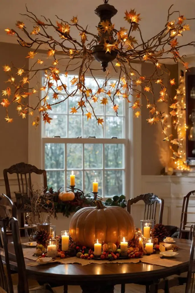 Thanksgiving room decor, Thanksgiving table setting, Fall home decor, Thanksgiving centerpiece, Holiday decorations