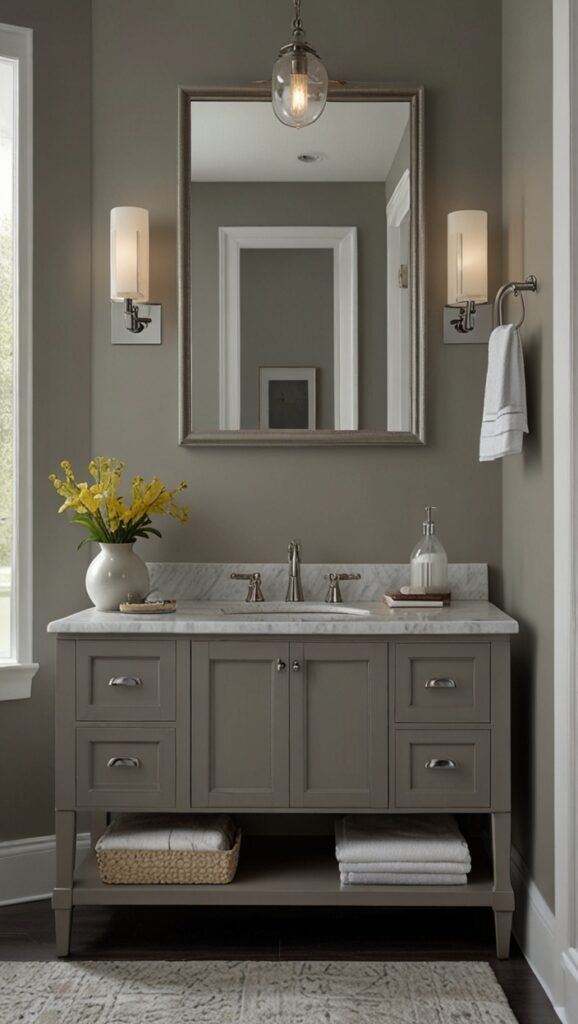 painting with Anew Gray,new Bathroom design, modern Bathroom 