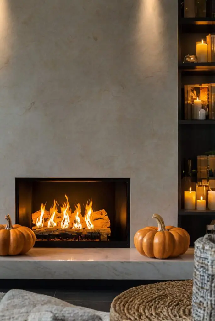 Fireplace accessories, Fireplace makeover, Fireplace inspiration, Fall decor ideas, Cozy home decor