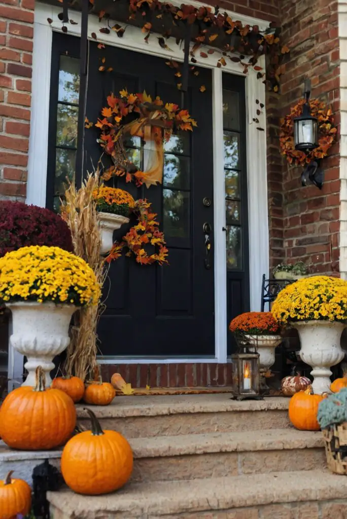 Cozy fall porch decor, Fall outdoor space decor, Autumn porch design, Outdoor fall decorating, Porch makeover ideas