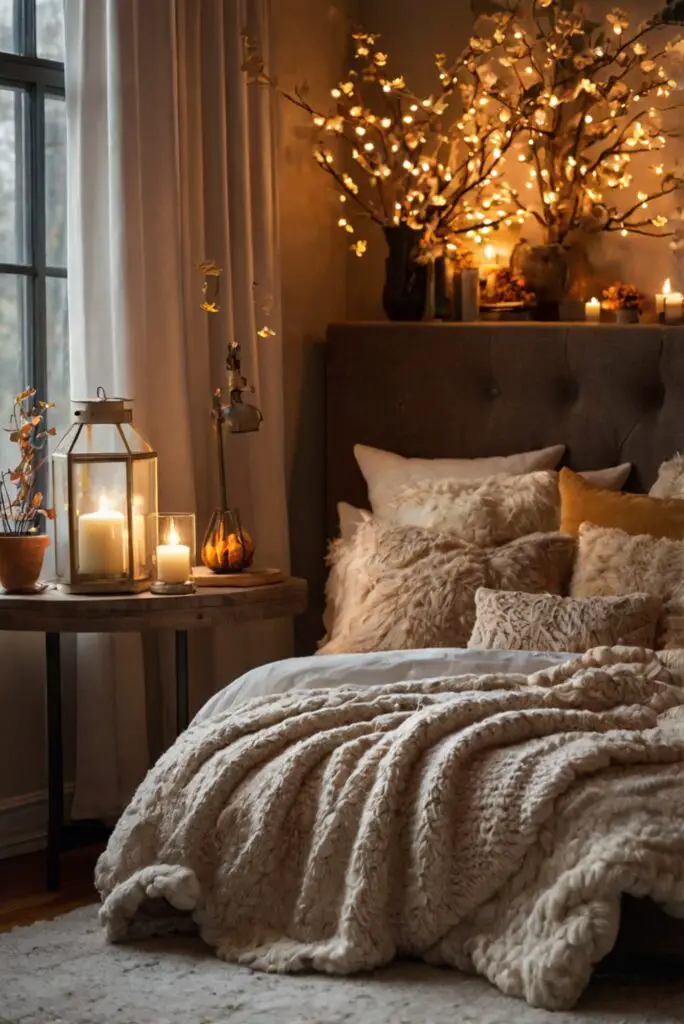 room decor, interior design, home makeover, cozy corner, autumn ambiance