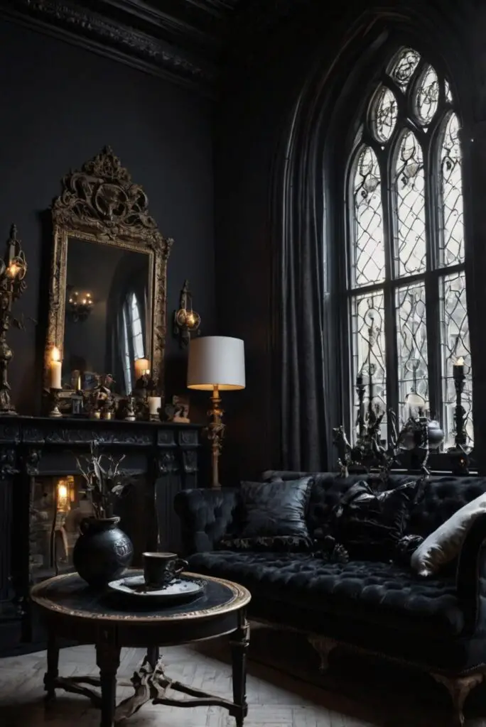 Gothic home decor, Gothic interior design, Gothic furniture, Gothic wall art, Gothic lighting