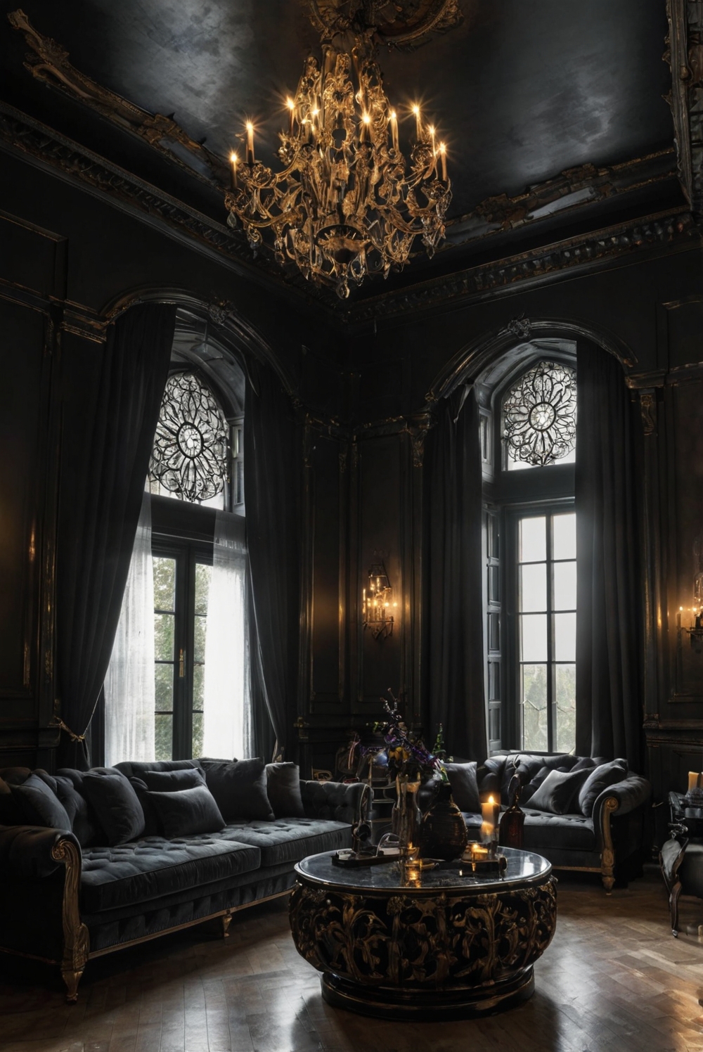 Upgrade Your Home: Gothic Living Room Ideas for Stunning Drama - West ...