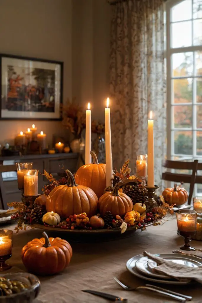 Thanksgiving room decor, Thanksgiving decorations, Elegant Thanksgiving decor, Luxury Thanksgiving ideas, Holiday dining room decor