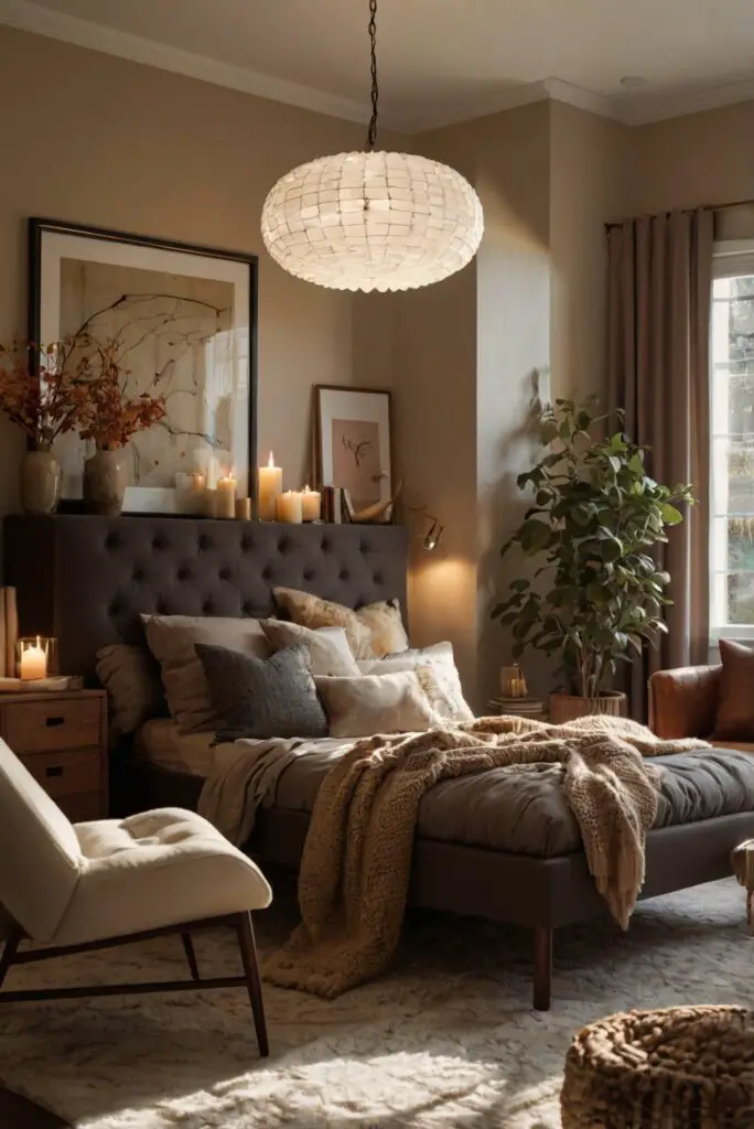 Fall home decor, Autumn interior design, Cozy living room, Modern home renovation, Stylish room makeover