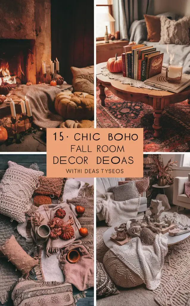 boho decor ideas, boho room inspiration, chic boho fall, room decor inspiration, fall home decor