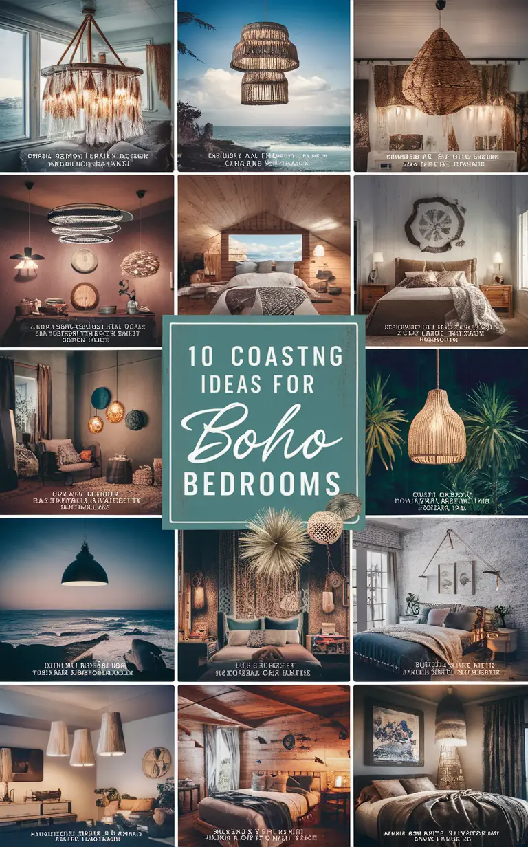 coastal bedroom decor, bohemian bedroom design, coastal boho style, beachy bedroom decor, coastal retreat bedroom