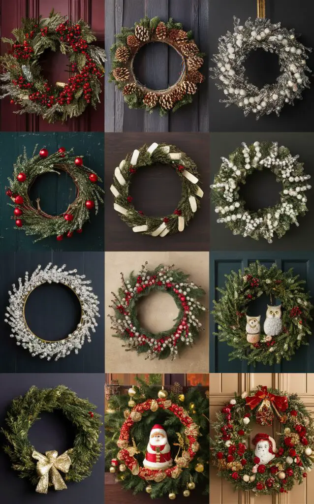 Christmas wreath decorations, Christmas wreath ideas, Christmas wreath DIY, Christmas wreath tutorial, Christmas wreath making