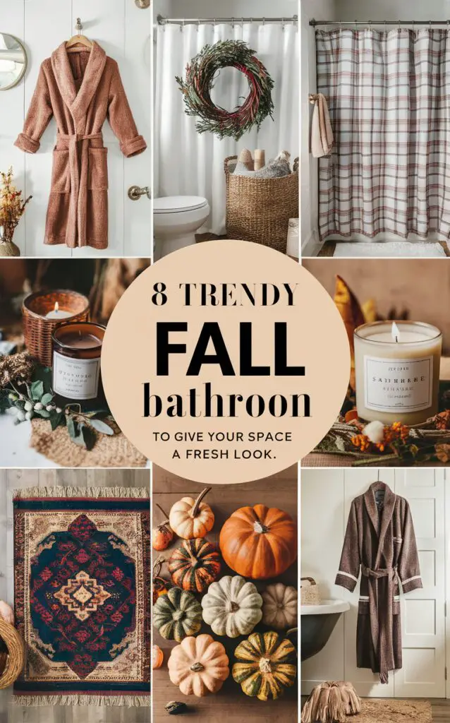 Fall bathroom decor , Trendy home decor , Bathroom renovation ideas , Stylish bathroom designs , Modern bathroom accessories