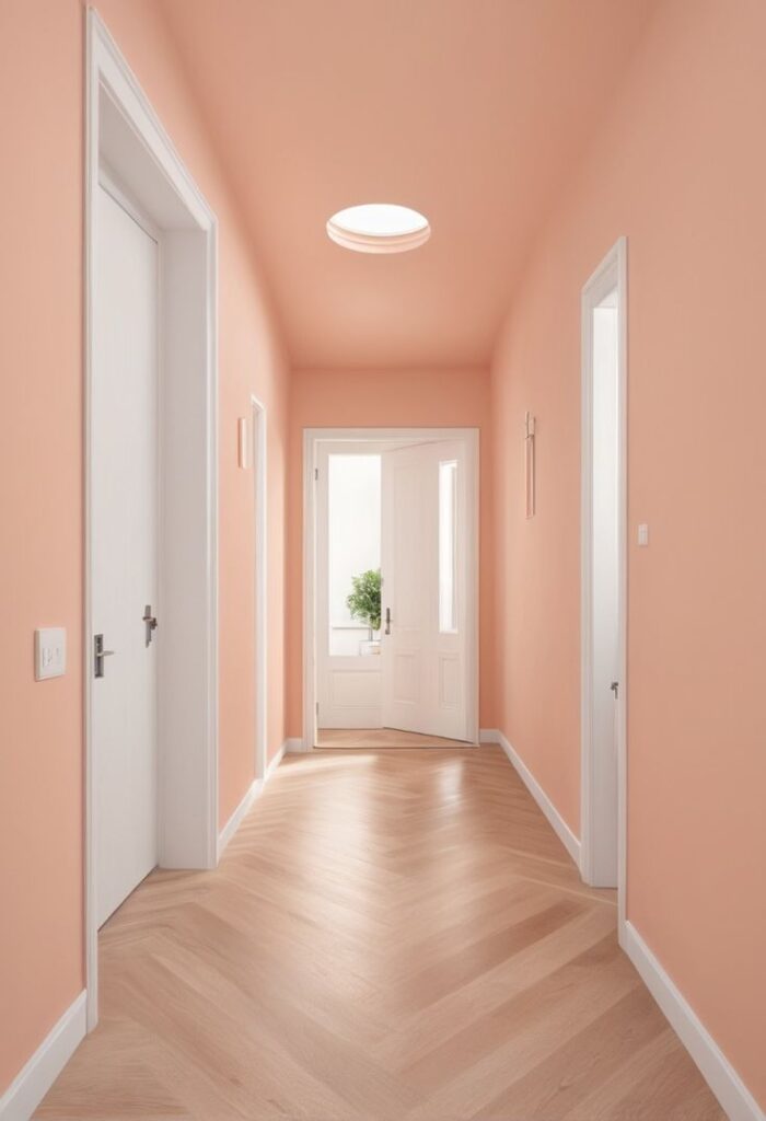 Welcome Home in Style: 2024's Cosmetic Peach Paint for Your Entrance