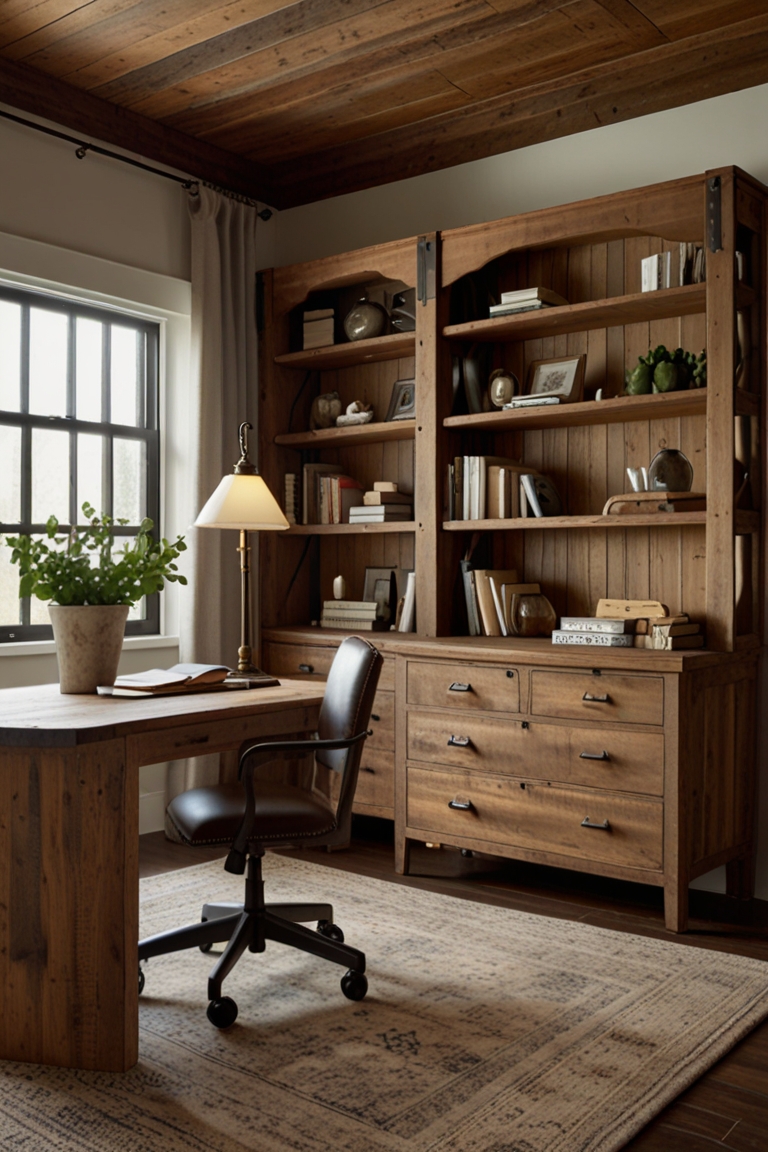 HOW DECORATE Farmhouse Home Office ? - West Pear Interiors