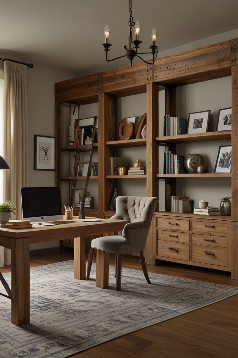 HOW DECORATE Farmhouse Home Office ? - West Pear Interiors