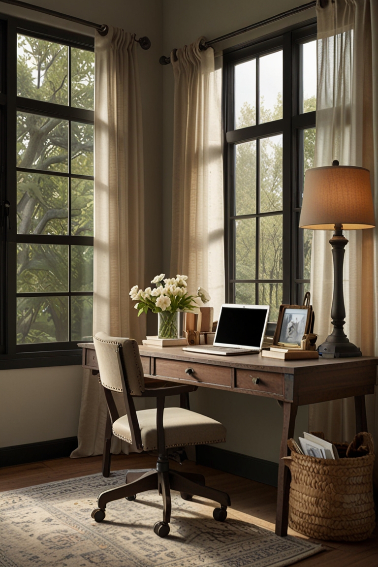 HOW DECORATE Farmhouse Home Office ? - West Pear Interiors