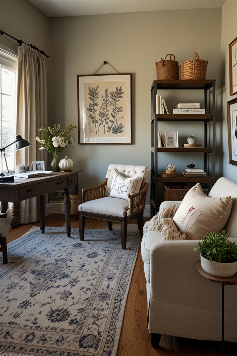 HOW DECORATE Farmhouse Home Office ? - West Pear Interiors