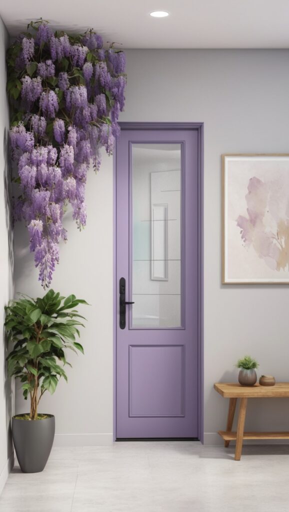 office decor 2024, Wisteria color, modern workspace, paint trends, creative office designs

