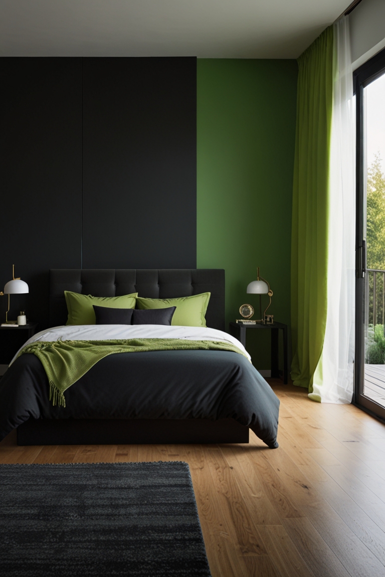 25+ Cozy Black and Green Bedroom Inspirations You’ll Love (2025 Edition ...