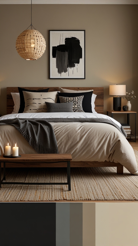 ,black & beige bedroomnew bed design, modern bed design, modern bedroom designs, 