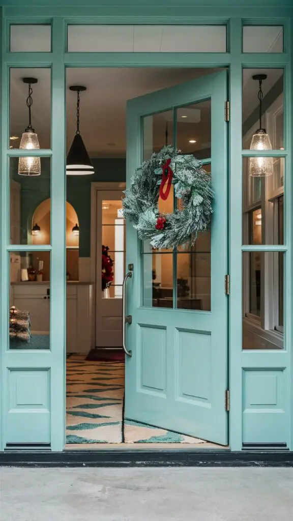 Entryway ,Turquoise ,Makeover Your Entryway,Cozy Interiors 