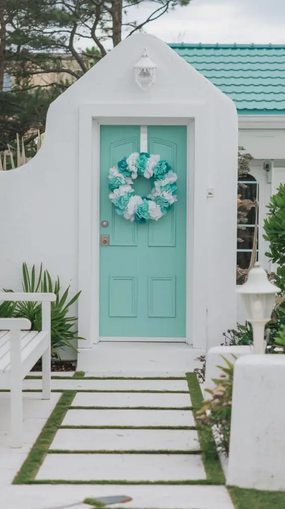 Entryway ,Turquoise ,Makeover Your Entryway,Cozy Interiors 