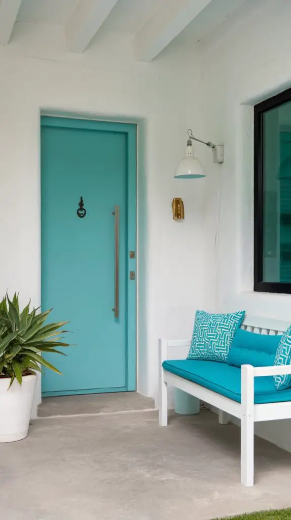 Entryway ,Turquoise ,Makeover Your Entryway,Cozy Interiors 