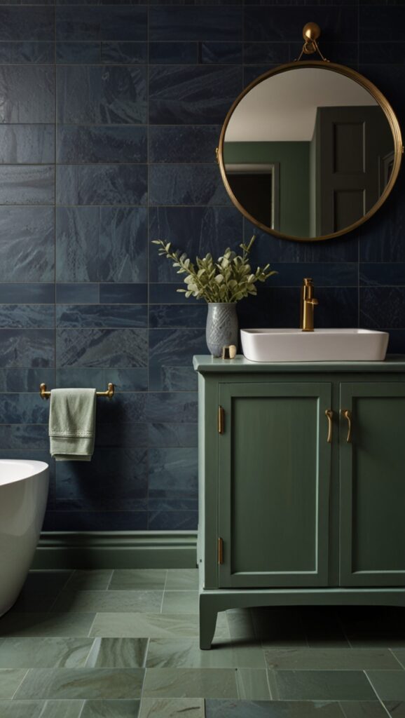 Navy Blue, Sage Green, Home Makeover, Paint Trends,Interior Refresh, Paint Palette, Color Trends, Elegant Spaces