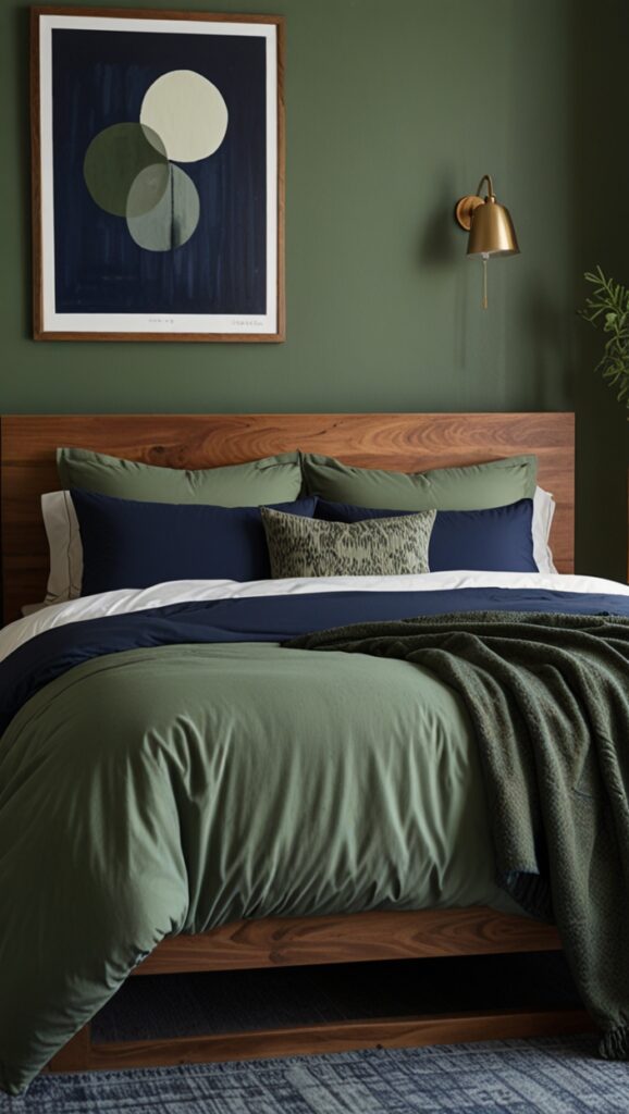 Navy Blue, Sage Green, Home Makeover, Paint Trends,Interior Refresh, Paint Palette, Color Trends, Elegant Spaces