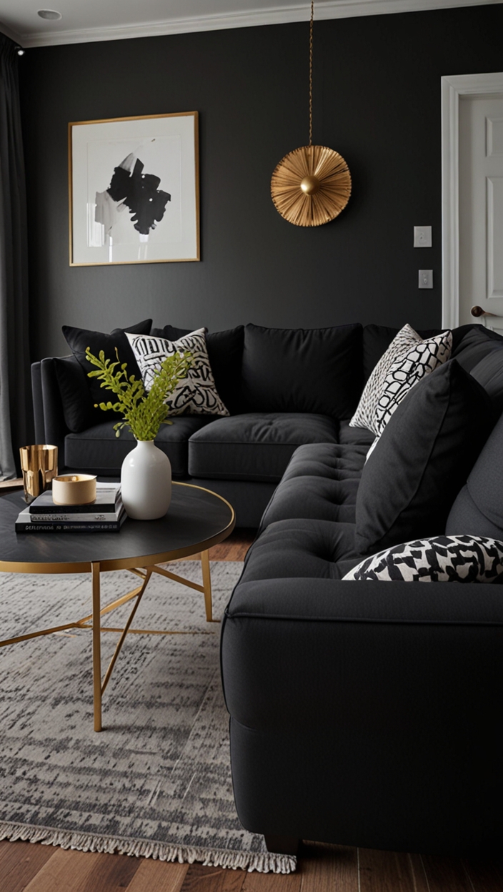 BEST Black Couch Living Room Interiors for a 2025 Remodel Ideas - West ...