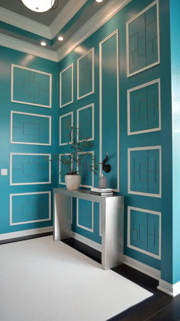 Entryway ,Turquoise ,Makeover Your Entryway,Cozy Interiors 