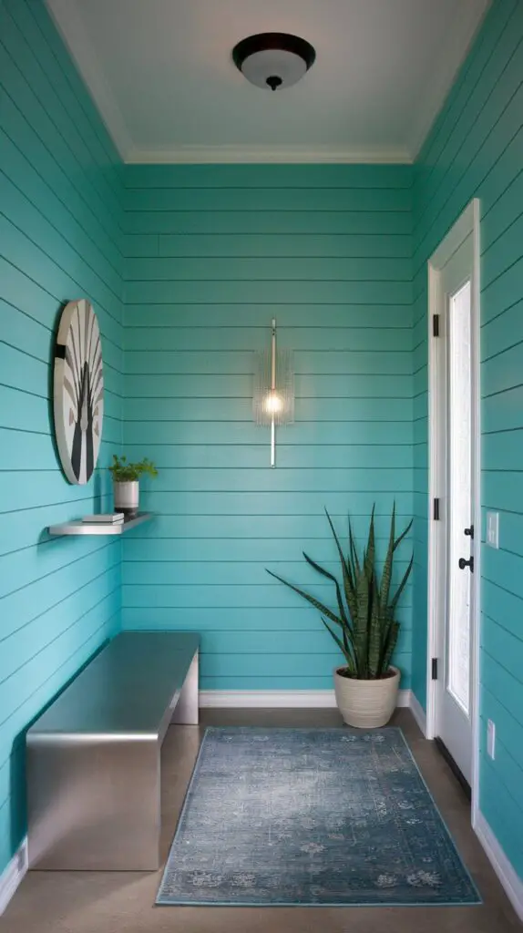 Entryway ,Turquoise ,Makeover Your Entryway,Cozy Interiors 