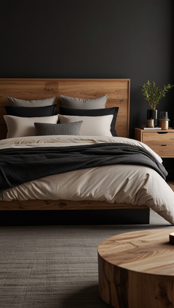 ,black & beige bedroomnew bed design, modern bed design, modern bedroom designs, 