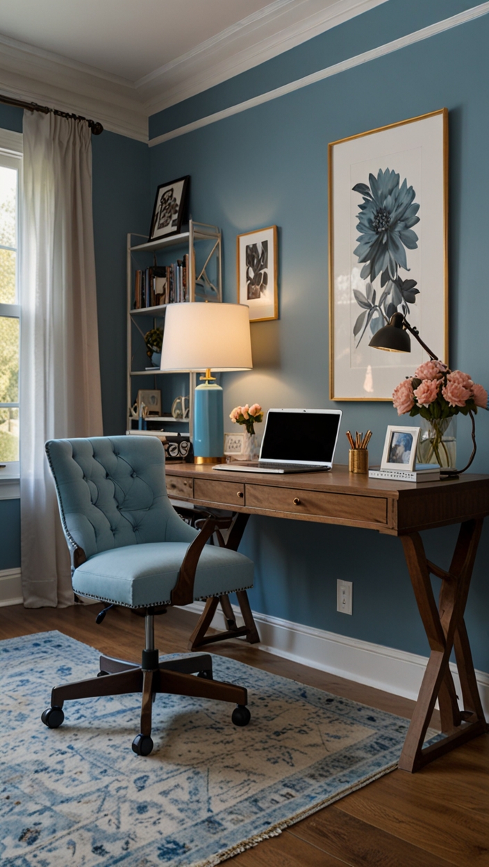 Upgrade your workspace with these 21 light blue home office designs ...