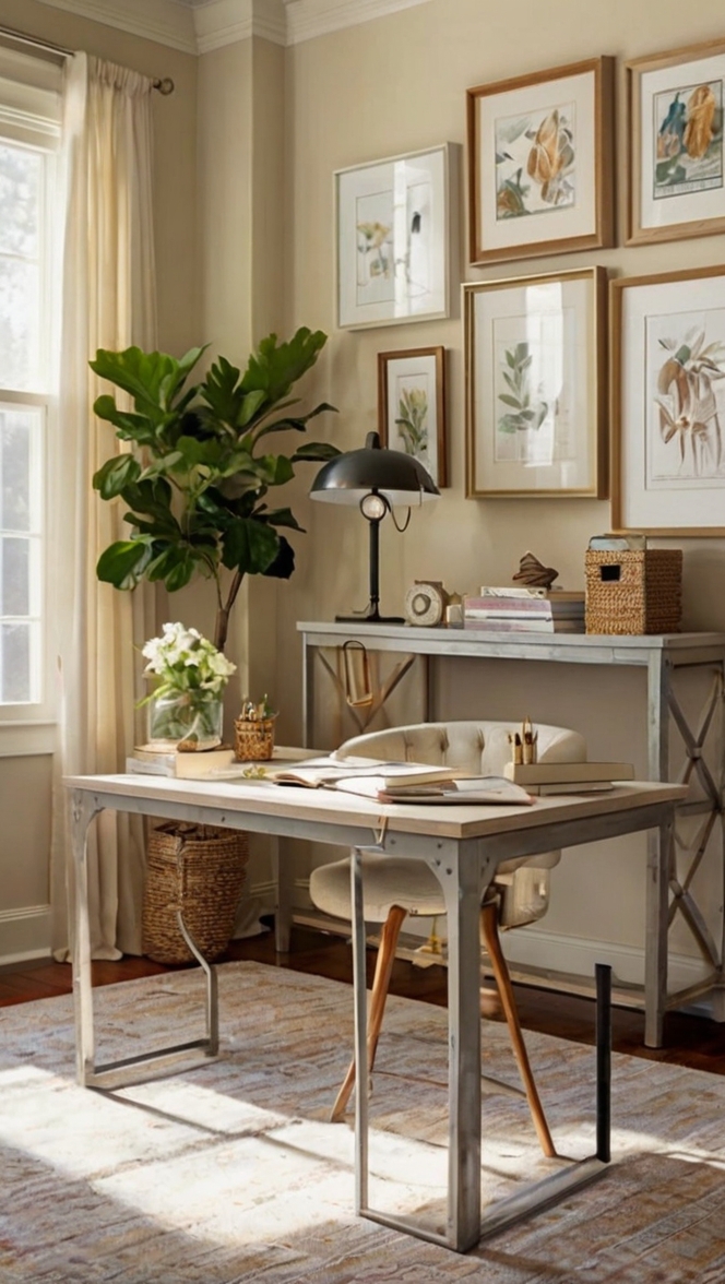 Alabaster White Paint, Neutral Paint Colors, Painted Office Walls, Interior Paint Ideas, Warm Grey Paint