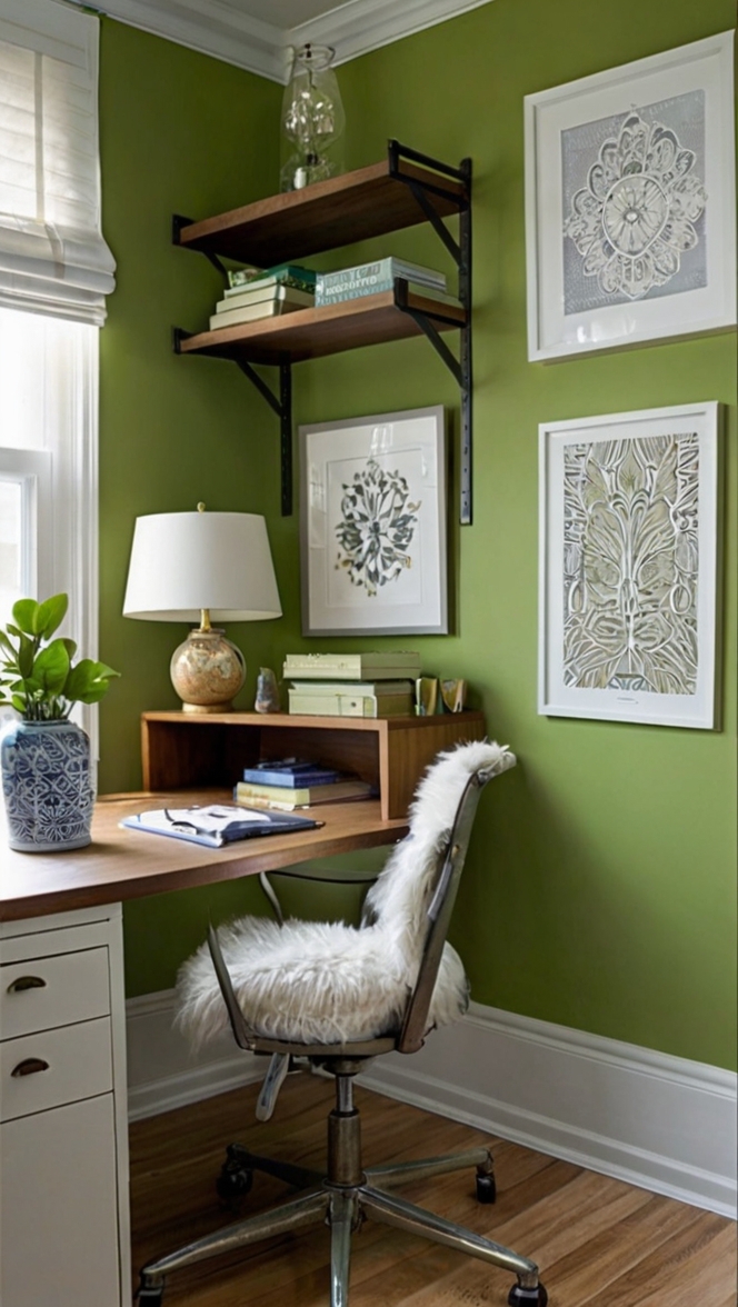 Natural office decor, Green office design, Sustainable office space, Eco-friendly workspace, Indoor plant office décor