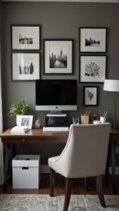 Elegant home office decor, Office renovation ideas, Fresh home office design, Modern office furniture, Stylish workspace inspiration