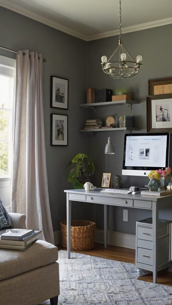 home office design, home office decor, painting tips, interior design ideas, home remodeling