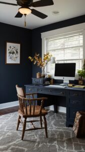 workspace design ideas, home office decor, interior design inspiration, elegant office space, modern office furniture
