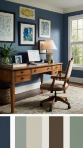 Home office decor, Interior design ideas, Room makeover, DIY home projects, Decorative accessories