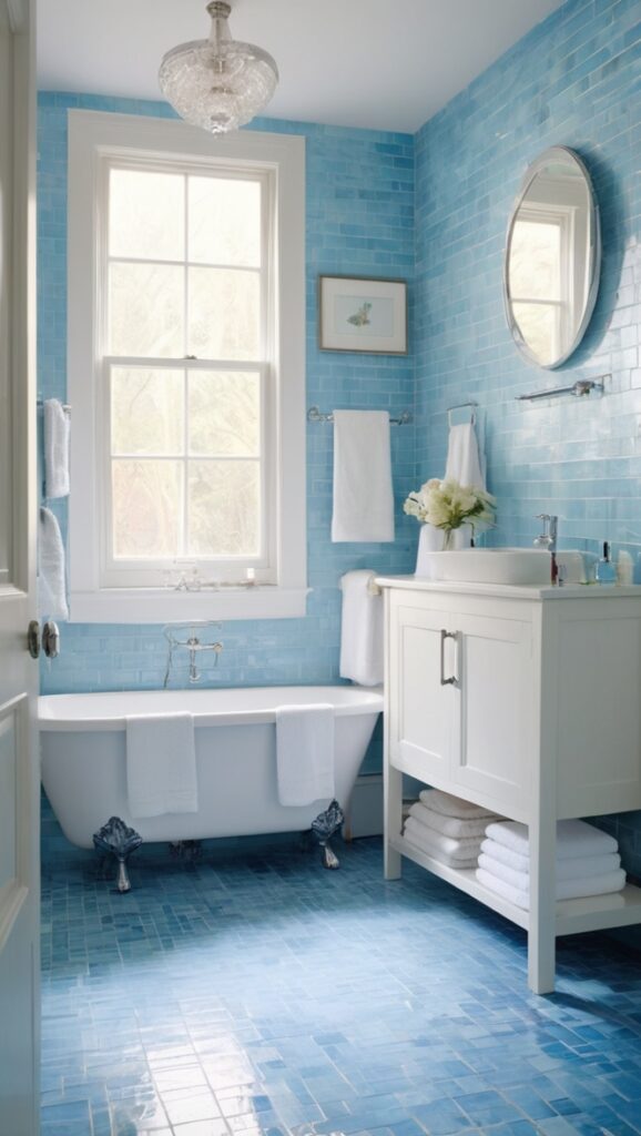 blue bathroom tiles, blue porcelain tiles, blue ceramic tiles, blue mosaic tiles, blue glass tiles