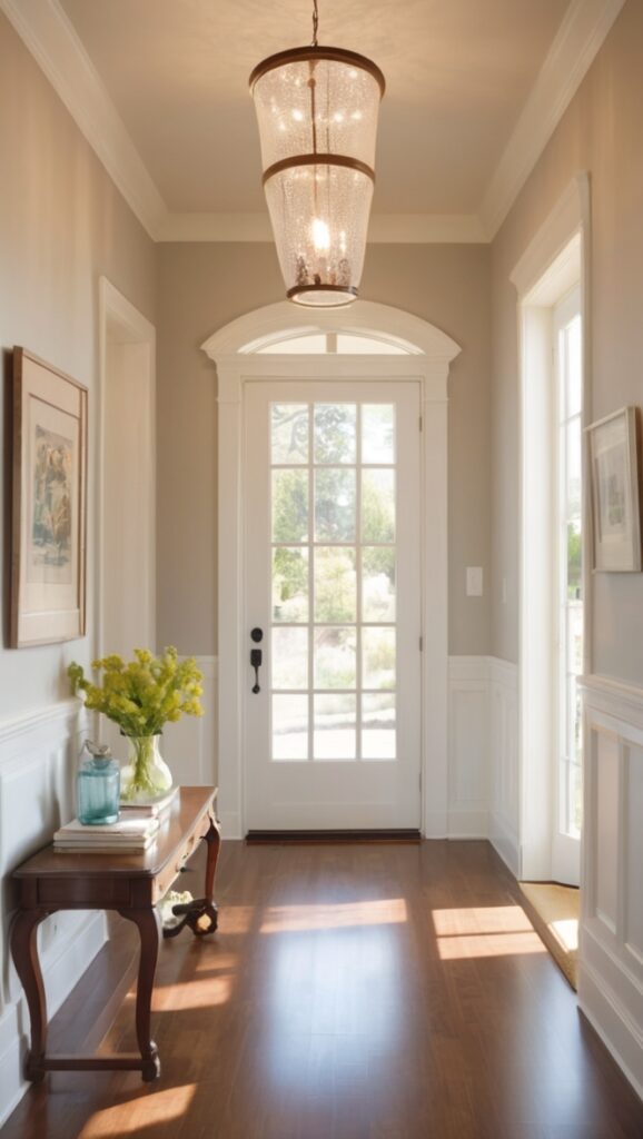 classic home decor, elegant home design, luxurious home entrance, traditional home architecture, timeless home style