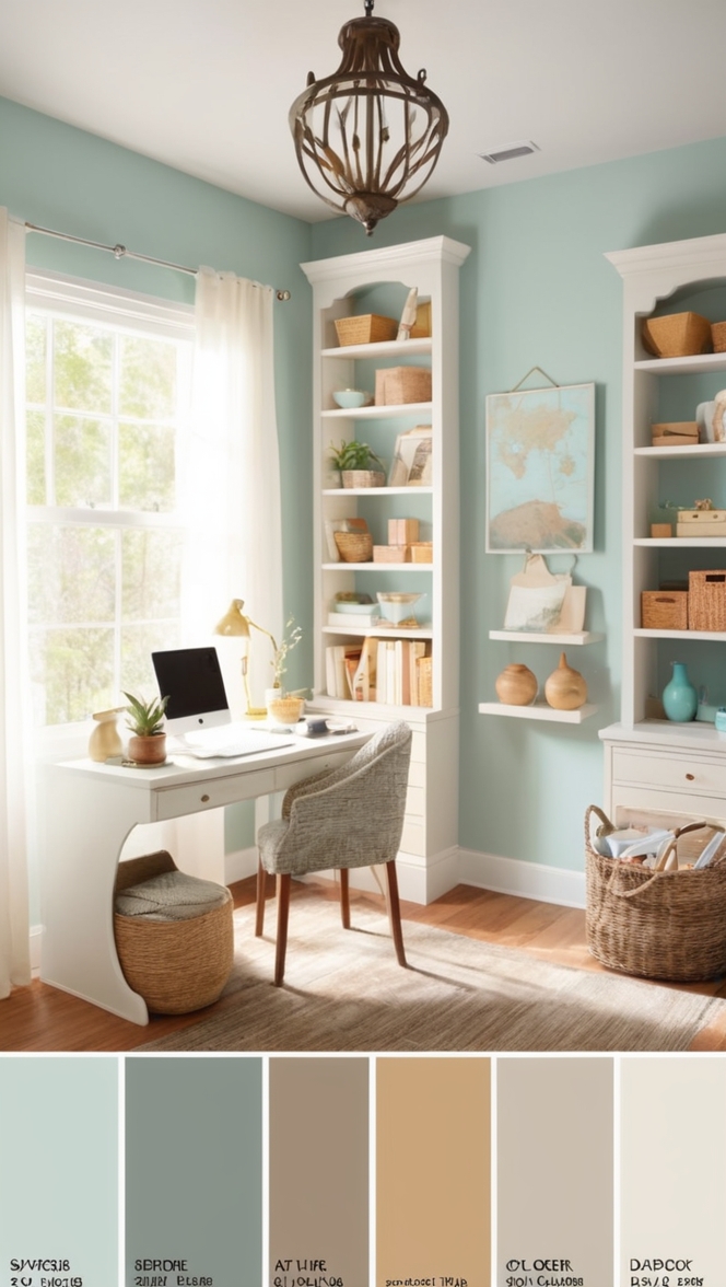 cozy home office decor, home office furniture, home office design, comfortable work from home setup, stylish home office ideas