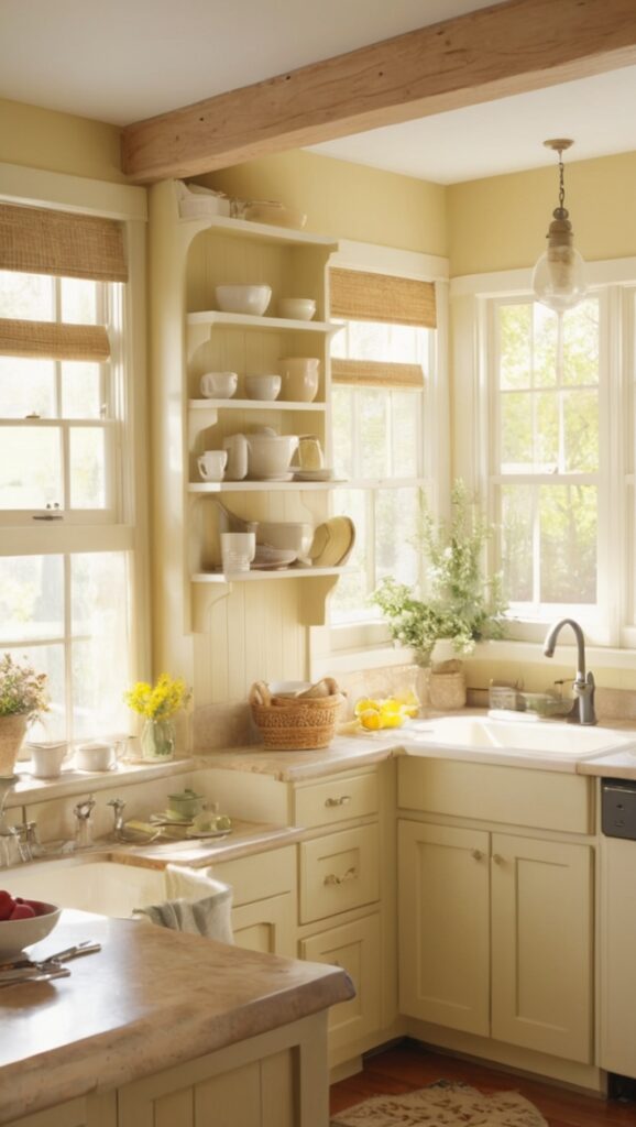 cottage kitchen design, cozy kitchen decor, rustic cottage kitchen, farmhouse kitchen ideas, cottage style kitchen