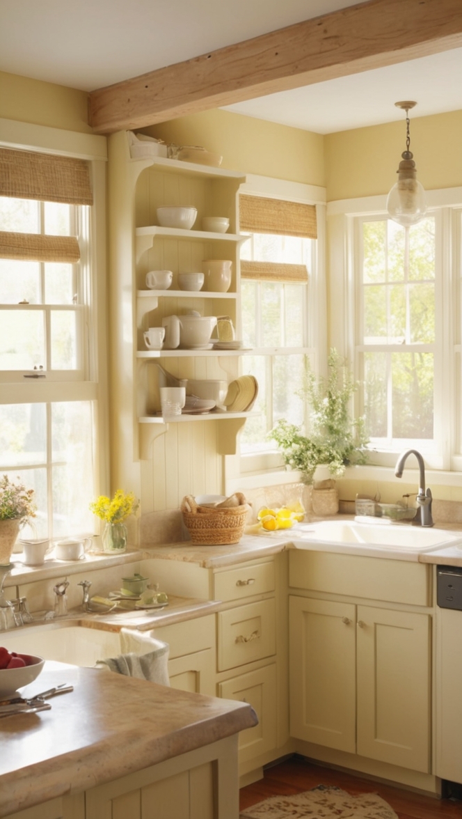 cottage kitchen design, cozy kitchen decor, rustic cottage kitchen, farmhouse kitchen ideas, cottage style kitchen 