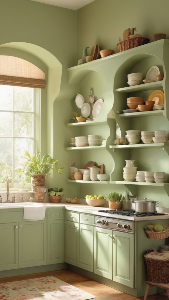 cozy kitchen decor, green kitchen remodel, sustainable kitchen design, eco-friendly kitchen ideas, organic kitchen renovation