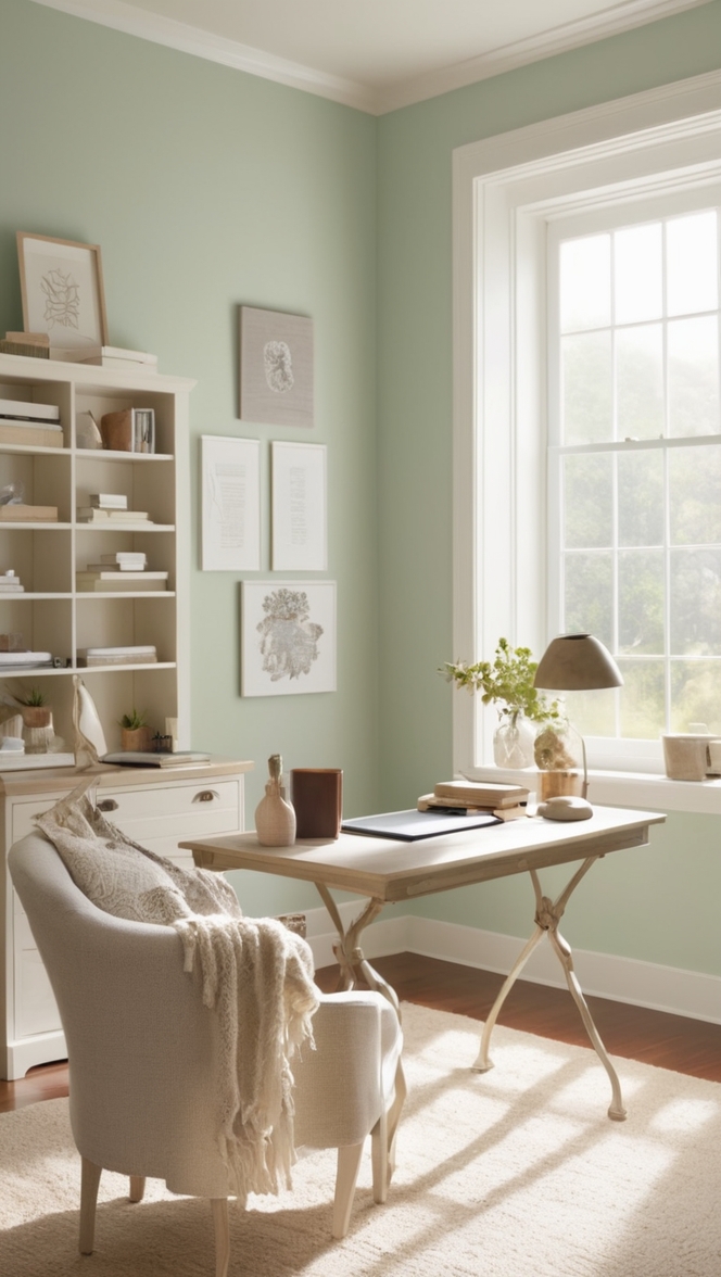 minimalist home office design, cozy office space, stylish home office, modern minimalist workspace, chic office decor