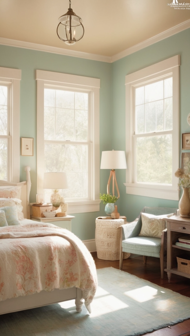 cozy bedroom decor, vintage bedding, antique furniture, rustic bedroom design, shabby chic decor