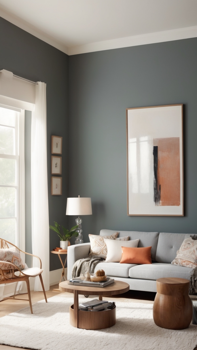 modern minimalist interior design, dark wallpaper designs, contemporary black furniture, monochromatic home decor, sleek room accessories