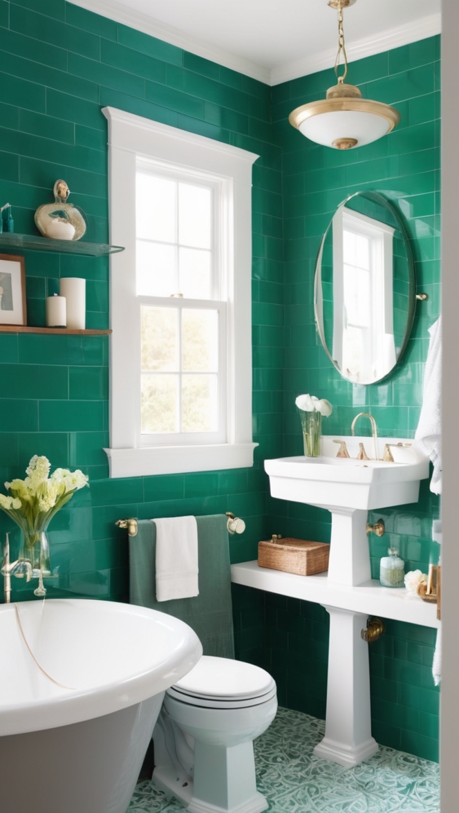 emerald green ceramic tile, green glass tile, emerald green mosaic tiles, dark green bathroom tiles, green subway tile