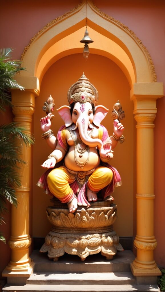 ganesh statue home decor, home entrance deity, bronze ganesh statue, hindu god statue home, lord ganesh statue home entrance